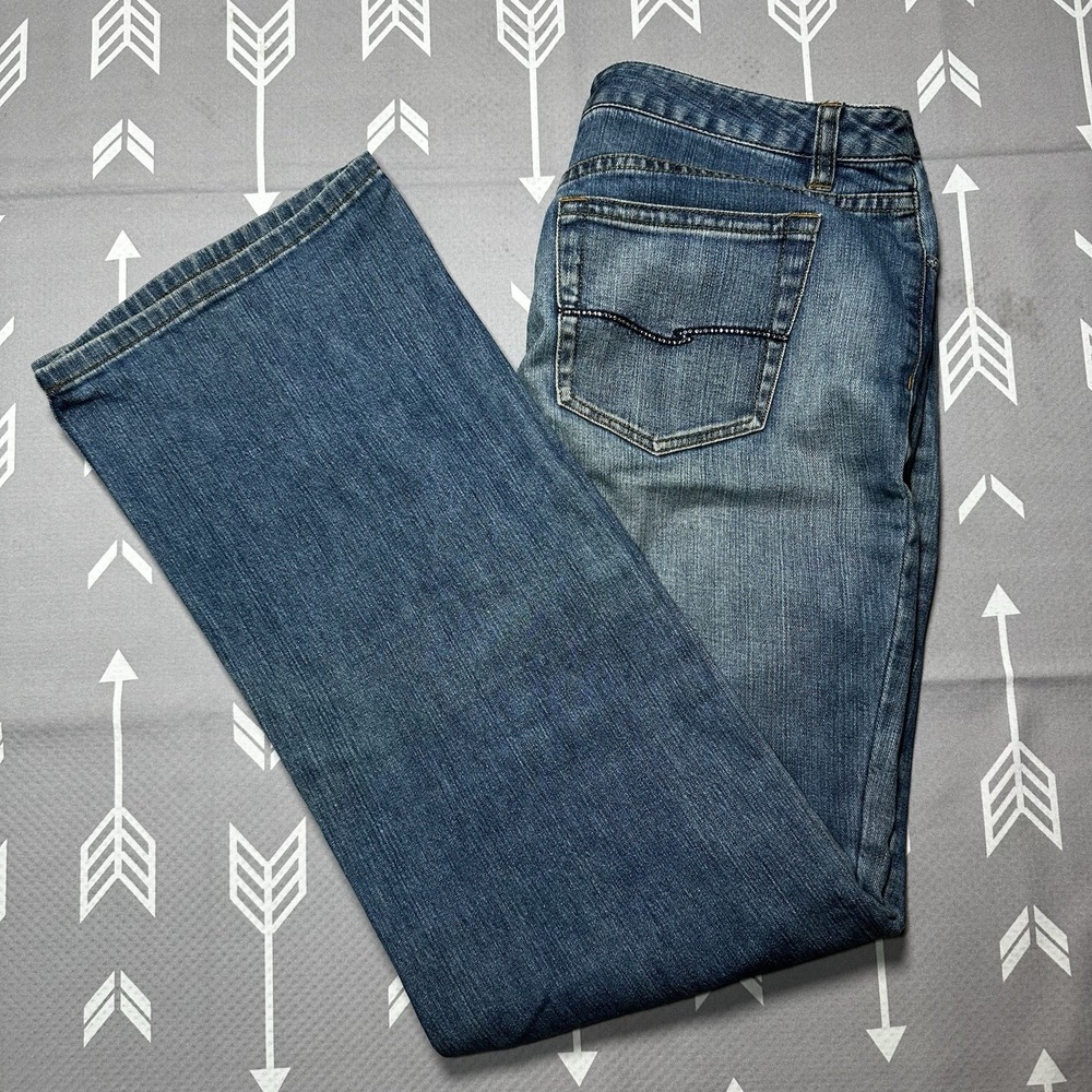 Classic Blue Women's Denim Jeans - Casual Straight Leg